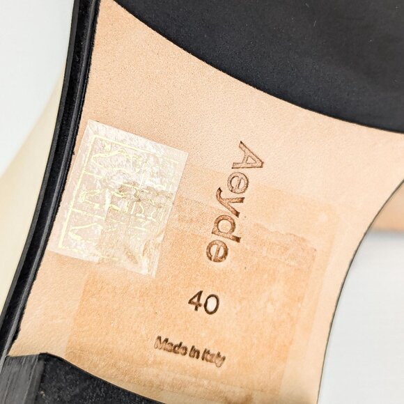 Aeyde Women Isa Off White Leather Lace-up Zip Combat Boots sz 9US EUR40 - Picture 7 of 9